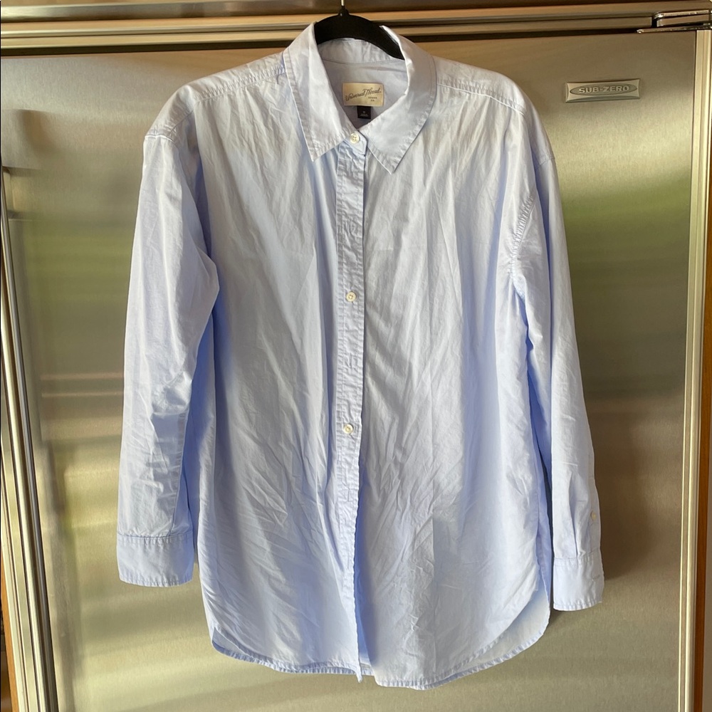Universal Thread Oversized Light Blue Button Down Shirt